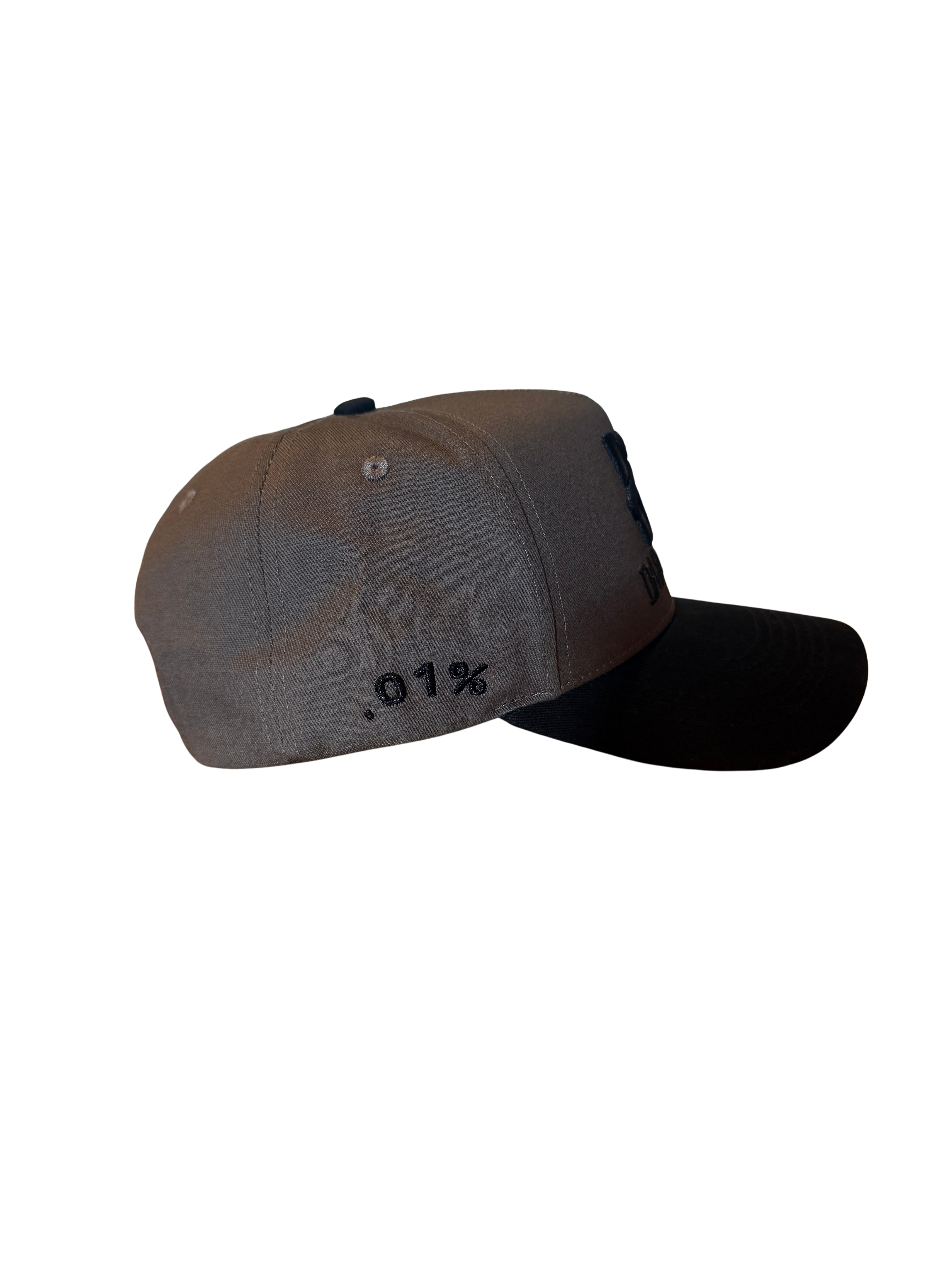 Smoke DadNamed Logo Hat — Gray & Black